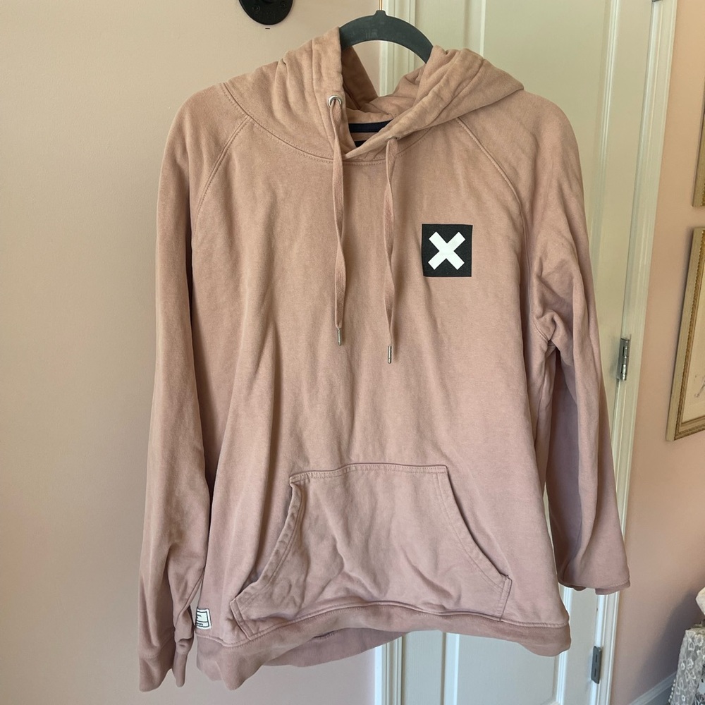 Banana Republic Dusty Rose Pullover Hoodie with Patch